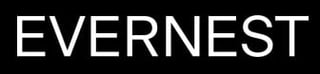 EVERNEST logo with white text on black background